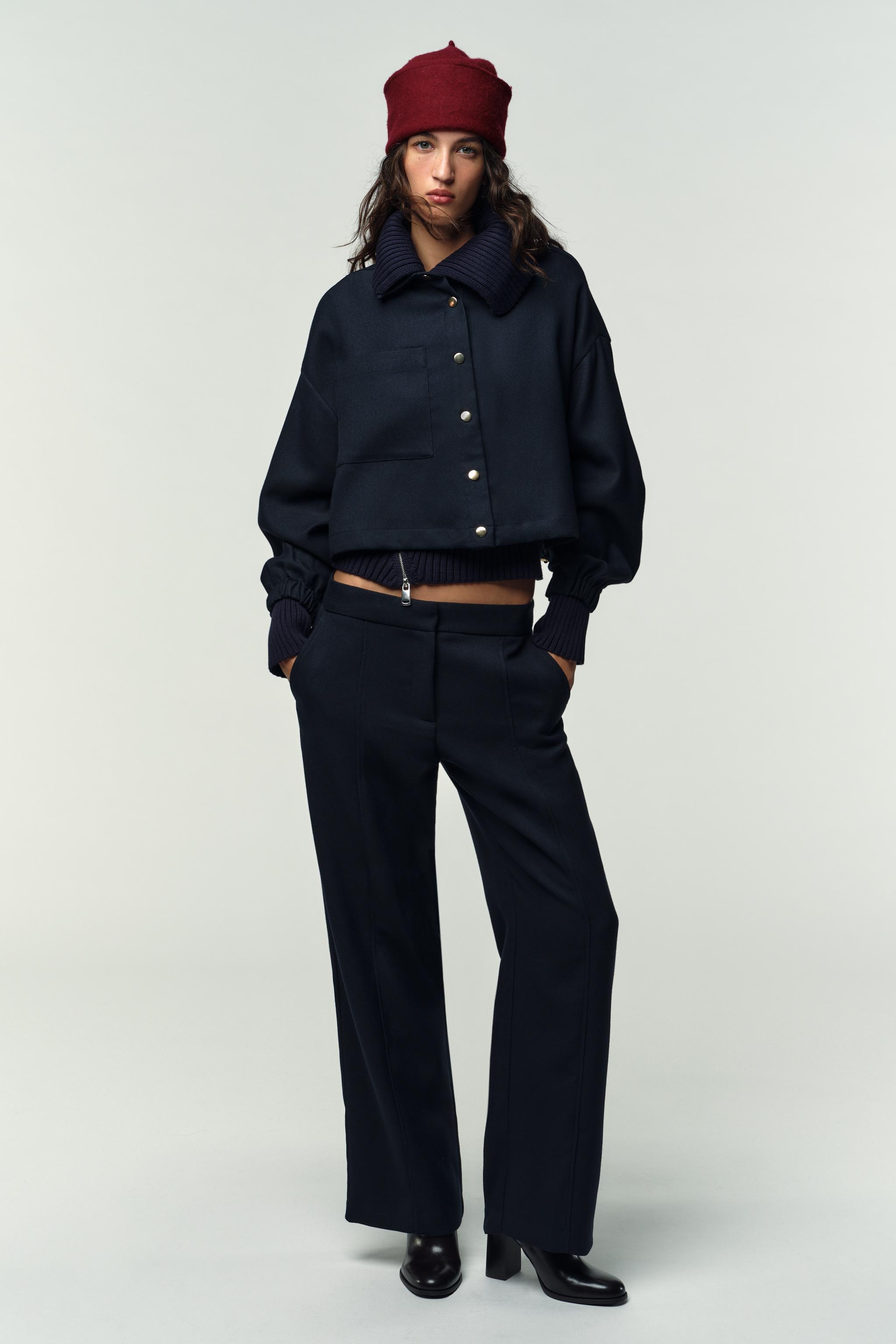 CROPPED BALLOON BOMBER JACKET